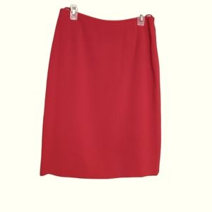 Vintage red pencil skirt